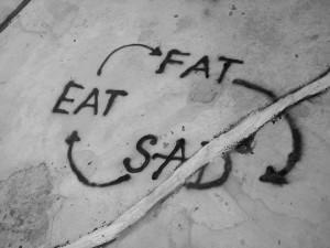 Gordura, tristeza, comida